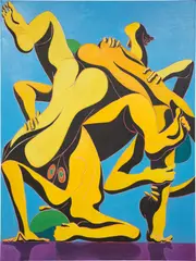 Mark Yang, Cad, Han, Ind, 2021, oil on canvas