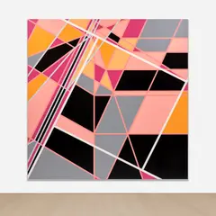 Sarah Morris, Pools - Monaco [Miami], 2003, household gloss on canvas