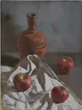 Hughie Lee-Smith, Still Life with Red Bottle, 1940, oil on canvas