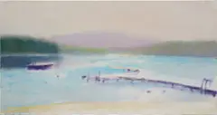 Untitled by Wolf Kahn, oil on canvas, sold Feb 2025