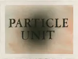 Ed Ruscha, Particle Unit, 2017, dry pigment and acrylic on paper