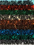 Mel Bochner, Mendacious, 2012, enamel on canvas