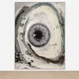 Urs Fischer, Falling Moon, 2019, aluminum composite panel, aluminum honeycomb, two component adhesive, primer, gesso and solvent based screen-printing ink