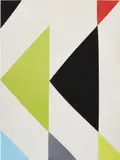 Sarah Crowner, Flying Painting #2, 2013, acrylic and gouache on sewn canvas