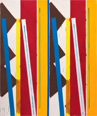 Bernard Piffaretti, Untitled, 2018, acrylic on canvas