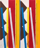 Bernard Piffaretti, Untitled, 2018, acrylic on canvas