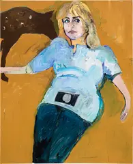 Daniella Stiendfeld by Henry Taylor, acrylic on canvas, sold Feb 2025