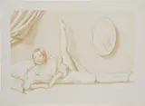 Anna Weyant, Drawing for "Reposing V"