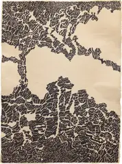 Bruce Conner, Untitled April 2, 1968, ink on paper