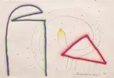 Sadamasa Motonaga, Three Shapes are Drawn