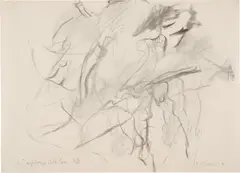 Untitled by Willem de Kooning, charcoal on paper, sold Feb 2025