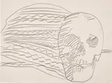 Andy Warhol, Skull, 1978, graphite on paper