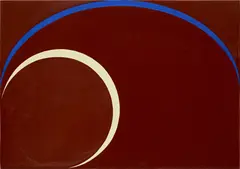 Suzan Frecon, Operation of Orbs (Version 2), 1995, encaustic and pigment on panel