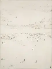 Hedda Sterne, Untitled, 1978, oil and ink on canvas