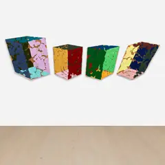 Ron Davis, Four and Twenty (Block Series), polyester resin and fiberglass, in 4 parts