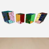 Ron Davis, Four and Twenty (Block Series), polyester resin and fiberglass, in 4 parts