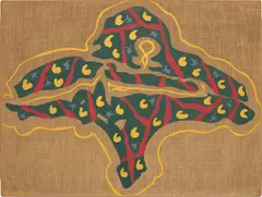 Carla Accardi, Parentesi n. 8 (Verde smeraldo), 1982, acrylic on canvas