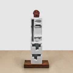 Huma Bhabha, A.B., 2006, painted bronze