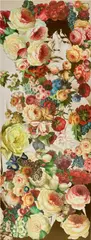Jim Lambie, Jumpin' Jack, 2014, printed paper and painted flowers on canvas