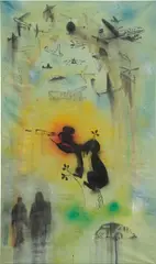 Friedrich Kunath, Untitled, 2007, mixed media on canvas