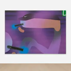 Oli Epp, Grape Vape, 2019, oil and acrylic on canvas