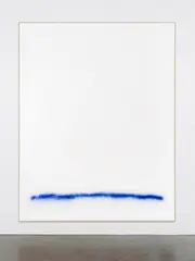 F (Landscape) by David Ostrowski, 2013, acrylic and lacquer on canvas, in artist's frame, sold Feb 2025