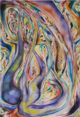Héloïse Chassepot, I want to paint flowers n°9, 2022, oil on stitched canvas