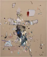 Secundino Hernández, Untitled #19, 2011, gouache and oil on canvas