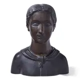 Henryk Kuna, Tête de femme, bronze with dark brown patina