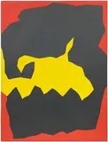 Jack Youngerman, Black, Yellow, Red, 1964, oil on canvas