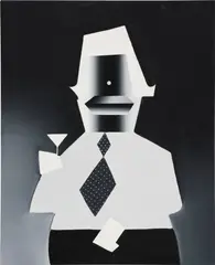 Cocktail Pianist from Acapulco by Tomoo Gokita, 2013, gouache on linen, sold Jun 2025