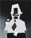 Tomoo Gokita, Cocktail Pianist from Acapulco, 2013, gouache on linen