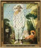 Wolfe von Lenkiewicz, Pierrot, 2014, oil on canvas, in artist's frame