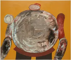 Felix Treadwell, Pea Knight, 2022, acrylic on canvas