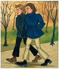 Ania Hobson, Walk In The Park, 2022, oil on canvas