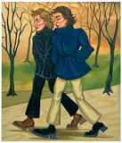 Ania Hobson, Walk In The Park, 2022, oil on canvas