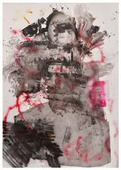 Leo Gabin, Clean Kitchen, 2012, acrylic, varnish, spray paint and silkscreen on canvas