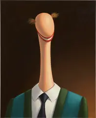Arjen, A distinguished gentleman, 2022, oil on canvas