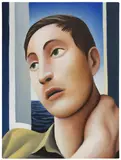 Justin Liam O'Brien, Colin, Blue Beyond, 2021, oil on canvas
