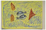 Fish, Yellow, Bikini by Ella Kruglyanskaya, 2018, oil on linen, offered Jun 2025