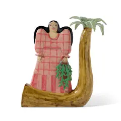 Maryam Yousif, Floating Away on Palm Boat, 2022, glazed stoneware