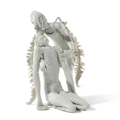 Sam Anderson, Helpful Waitress Angel, 2016, epoxy, wood, plastic, papier-mâché, salt and pepper