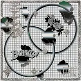 Jaime Muñoz, Boing!, 2021, acrylic, flocking, texture paste and glitter on panel