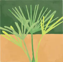 Soimadou Ali Ibrahim, Out in the sticks, 2021, acrylic on panel