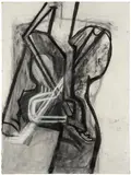 Amy Sillman, Untitled, 2011, charcoal and pastel on paper
