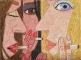 Brian Calvin, Untitled, 2017, pastel on cardstock