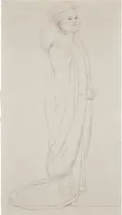 Kurt Kauper, Study for Diva Fiction, 2000, pencil on paper