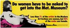 Do Women Have to Be Naked To Get Into the Met. Museum? by Guerrilla Girls, 1989, screenprint on paper, sold Jun 2025