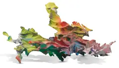Katharina Grosse, Untitled, 2013, acrylic on aluminum