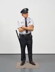 Marc Sijan, Standing Security Guard, 2003, oil on polyester resin